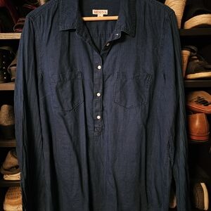 Merona Deep Blue Casual Shirt